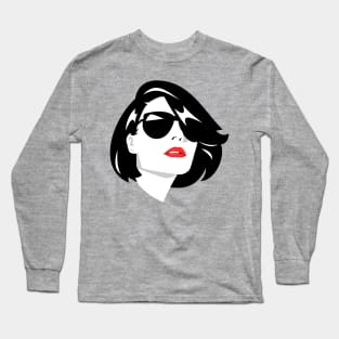 beautiful short hair girl Long Sleeve T-Shirt